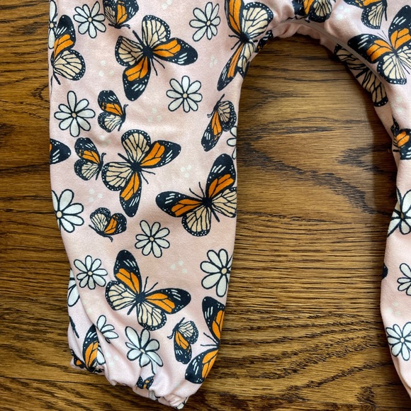 Boujee Little Babes Baby Girl Butterfly Print  Halter One Piece Romper Size 2T - Picture 6 of 11